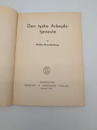 Müller-Brandenburg: Den Tyske Arbejdstjeneste, hæfte