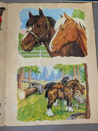 Samling af vintage danske glansbilledalbum og scrapbøger