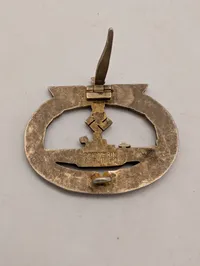 Tysk U-bådskrigsmærke (U-Boots-Kriegsabzeichen) fra 2. Verdenskrig