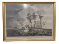 Wilhelm Lucas Møller, Maritimt Søslag, 1799, W. L. Møller, Søkadettegning, 