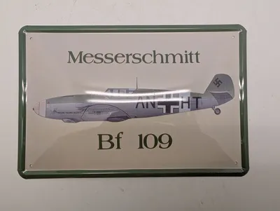 AAA Sign Co. Messerschmitt Bf 109 emaljeskilt