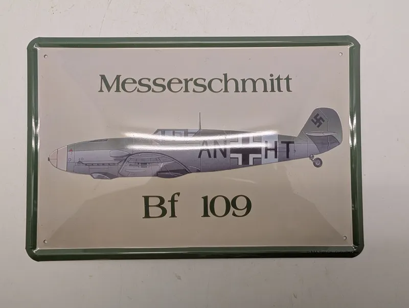 AAA Sign Co. Messerschmitt Bf 109 emaljeskilt