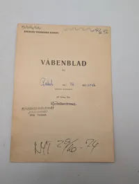 Danske militære plancher og våbenblad for 105mm ammunition og M/46 pistol