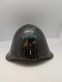 Dansk M/41 Stålhjelm med R.G. 1 Enhedsmærke