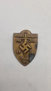 1934 Niedersachsentag Verden Commemorative Badge - Nazi Era Tinnie