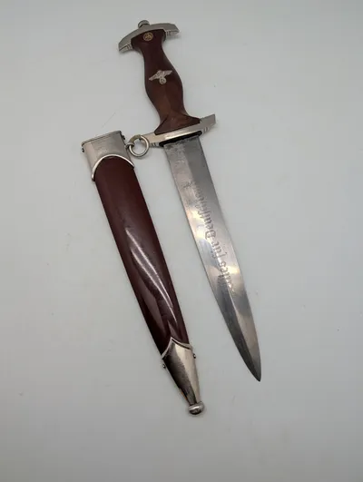 Tysk SA-dolk med skede, model 1933 fantastik efterkrigs 