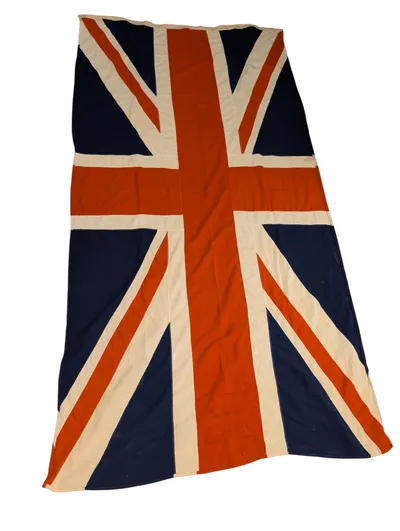 Stort Union Jack Flag i Syet Bomuld WW2