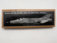 Phantom RF-4C 1st Sqn Graveret Træplakette