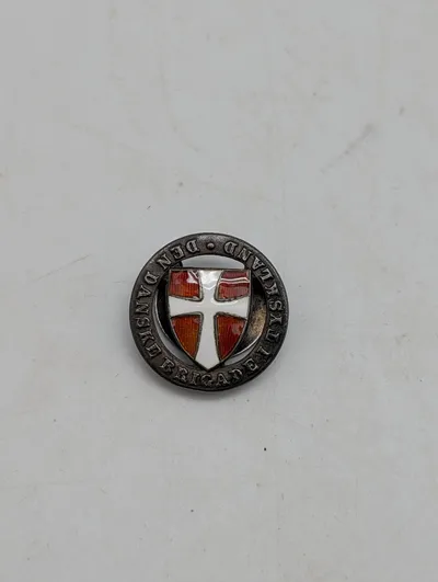 V.B. Sterling Sølv Emalje Pin - Den Danske Brigade i Tyskland