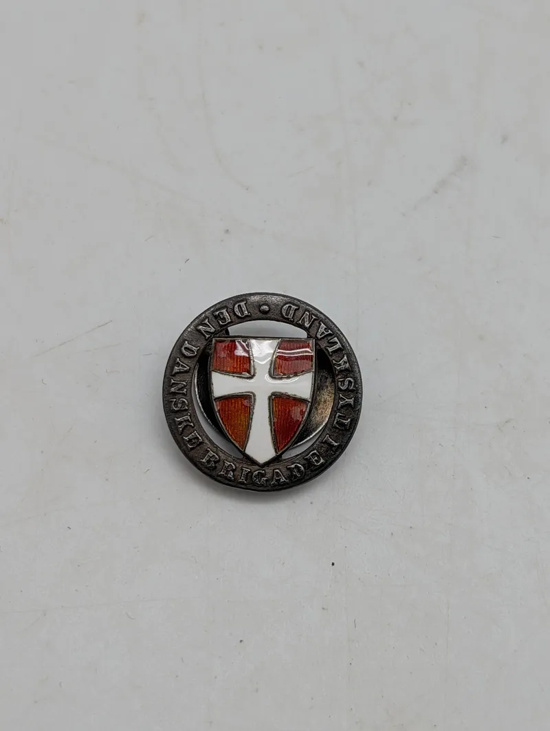 V.B. Sterling Sølv Emalje Pin - Den Danske Brigade i Tyskland
