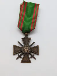Fransk Croix de Guerre 1914-1917 Krigskors med Sværd