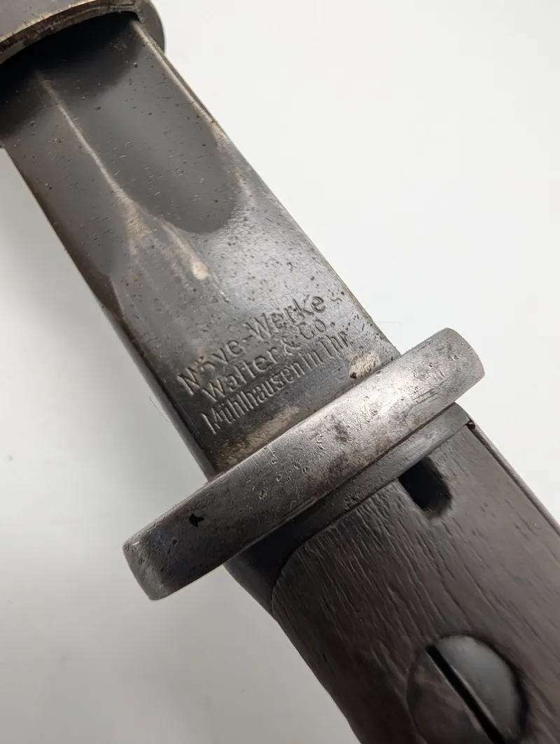 Tysk M1884/98 III Bajonet, Näve-Werke Walter & Co.