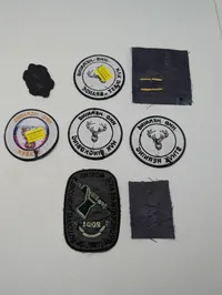 Samling af danske militære stofmærker fra Hjemmeværnet mm.