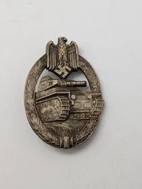 R.S. & S. Panserkampmærke i Sølv, originalt ? 