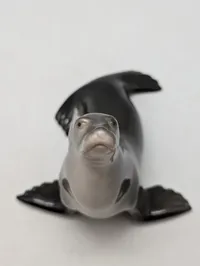 Lomonosov LFZ porcelænsfigur af en sæl, stemplet Made in USSR