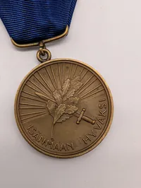 Finsk Hvide Roses Orden, Fortjenstmedalje i Bronze med Original Etui