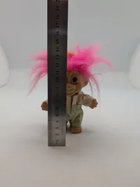 Russ Berrie Golfer Troll Doll with Pink Hair and Golf Club Accessory