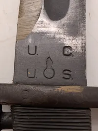 Amerikansk M1 Bajonet fremstillet af Utica Cutlery med HTK-mærket skede