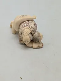 Antik JAPANESE HAND CARVED EROTIC NETSUKE FIGURES EDO / MEIJI PERIODE