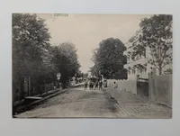 Vintage Taarbæk Denmark Street Scene Topographical Postcard