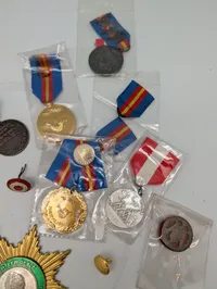 Collection of European Military and Commemorative Medals and Badges