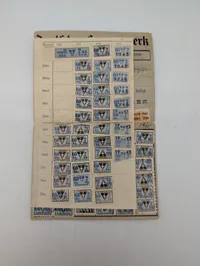 Tysk Deutsches Frauenwerk Medlemskort (Mitgliedskarte) fra 1937