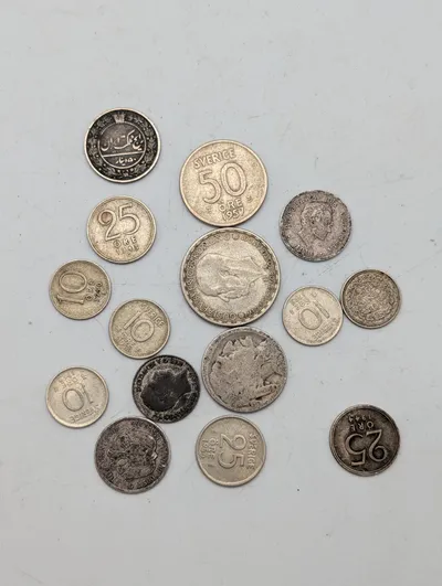 Collection of International Silver and Base Metal Coins, 20th Century