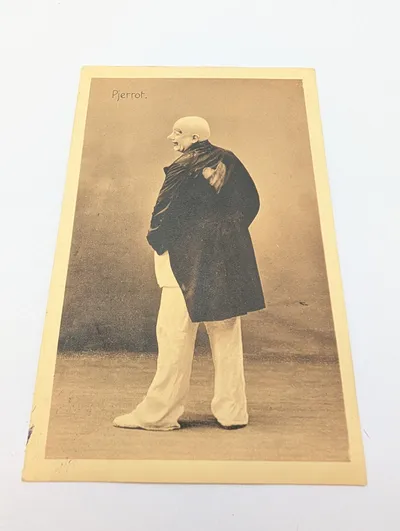 Antique Pjerrot Clown Postcard Featuring Niels Schoppe