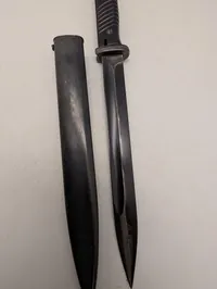 Tysk K98 Bajonet S84/98 III med metalskede WW2 Luftwaffe 