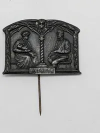 Samling af Østrig-Ungarske Første Verdenskrig Patriotiske Pins og Emblemer