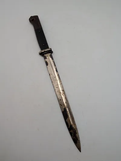 Tysk Mauser K98 Bajonet med trægreb