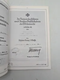 Lothar Hartung: Verleihungsurkunden des 3. Reiches