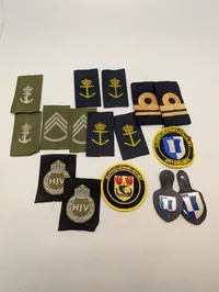 Samling af Danske Marinehjemmeværnet Distinktioner og Emblemer