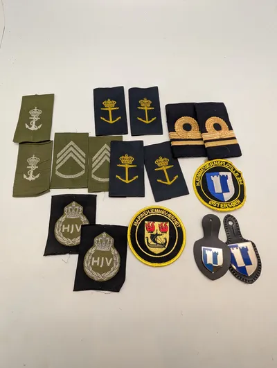 Samling af Danske Marinehjemmeværnet Distinktioner og Emblemer