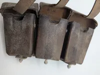 WWII German Mauser K98 Triple Leather Ammo Pouch