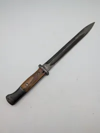 Tysk Mauser K98 Bajonet S84/98 med Trægreb og Serienummer 3465