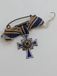 Tysk Moderskors i sølv (Ehrenkreuz der Deutschen Mutter) miniturer 
