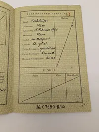 Tysk-Østrigsk Reisepass fra 1941, Wien