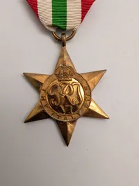 Britisk The Italy Star, Anden Verdenskrig militær fortjenstmedalje