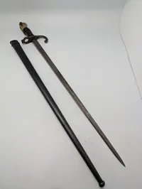 Fransk M1874 Gras Bajonet med skede, St. Etienne 1879