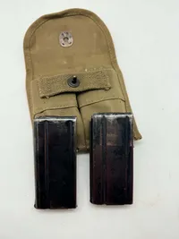 M1 Carbine Magasintaske med To 15-Skuds Magasiner WW2 