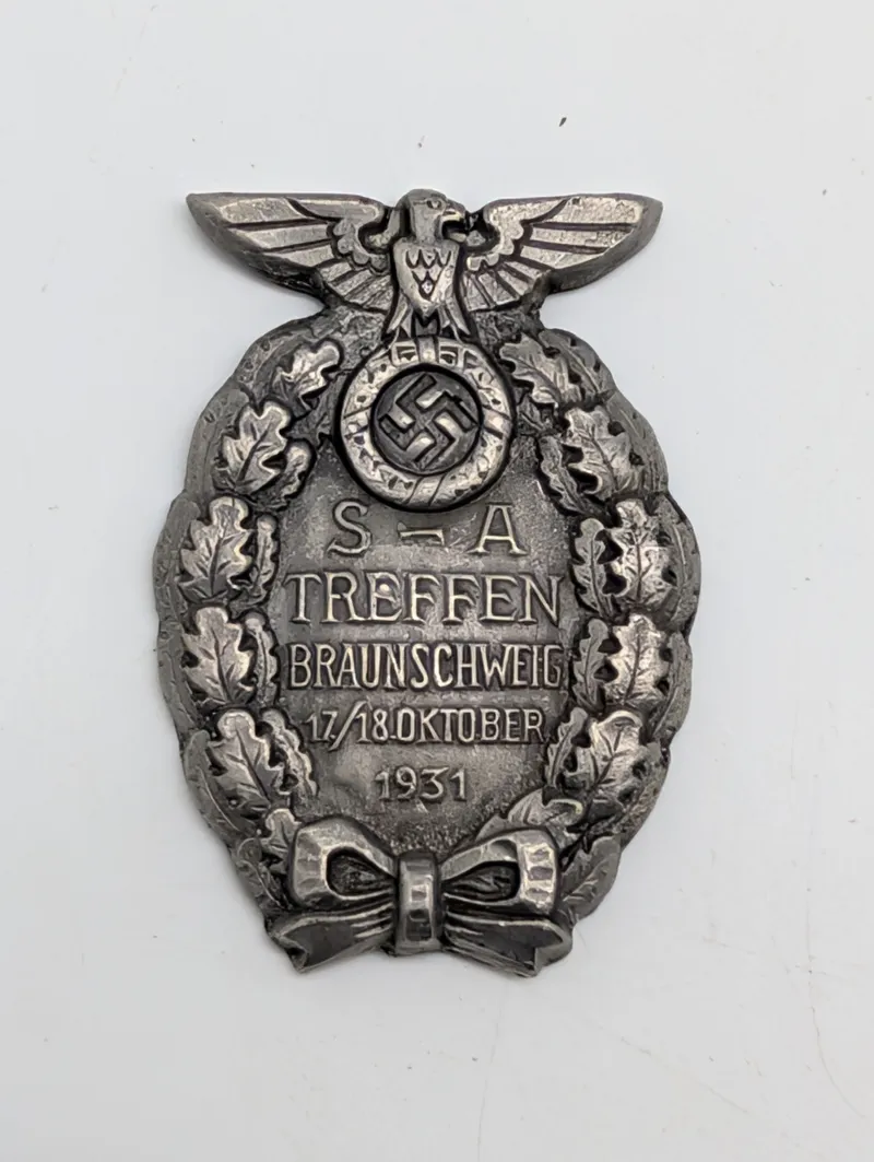 1931 SA Treffen Braunschweig Badge