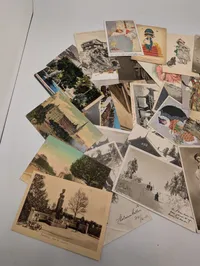 Lot of Vintage European and Illustrated Postcards Sendt til Grevinde Hamilton 