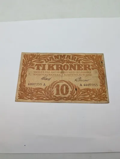 Danmark 10 Kroner 1913, Nationalbanken i Kjøbenhavn