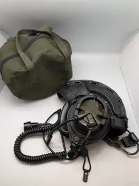 Telemit Tysk Militær Kampvognshjelm med Headset og Taske