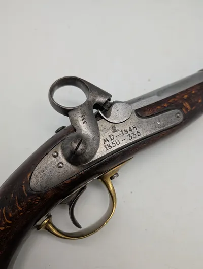 Dansk Model 1848 Ringhane pistol til Dragoner D.R. 2 E.4.' for 2. Dragonregiment