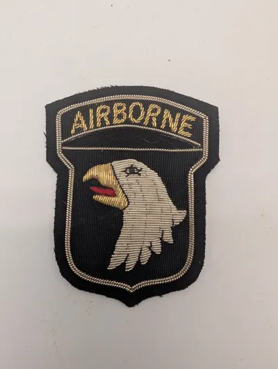 US Army 101st Airborne Division Screaming Eagle Bullion Patch