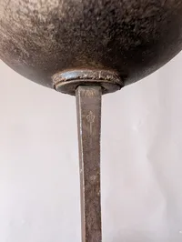 Antique Fencing Foil with Circular Guard and Cord-Wrapped Grip Fra Hærens officersskole 