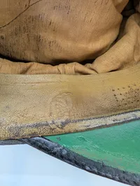 Tysk Luftwaffe Officerskasket med Broderet Ørn og Kokarde, Fantastisk form 