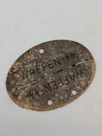 Tysk Waffen-SS Erkennungsmarke, 14. Frw. Lg. Ndl. Freiwilligen Legion Niederlande